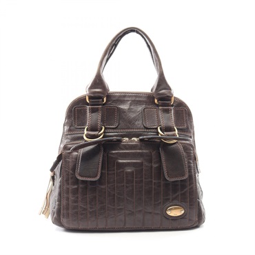 Chloe Bay Handbag leather Brown Used Women