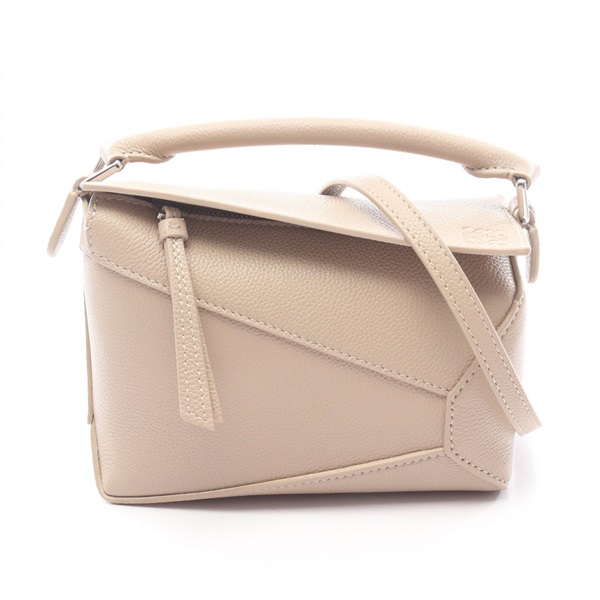 LOEWE Puzzle Edge Mini Shoulder Handbag A510P88X605541 leather Beige NEW Women
