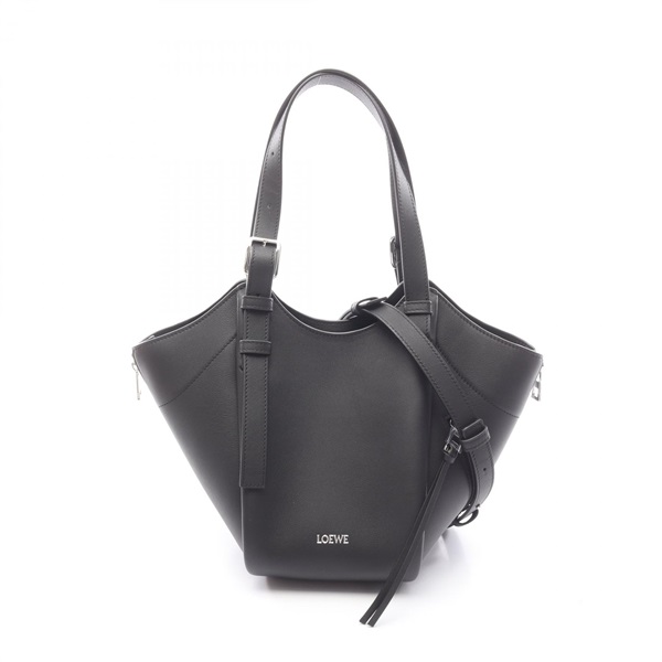 LOEWE Hammock Flip Shoulder Handbag A538HHBX071100 leather Black NEW Women