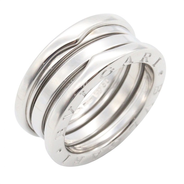 BVLGARI B-zero1 3 bands Ring 18KWG White Gold #50 Used Unisex US Size 5