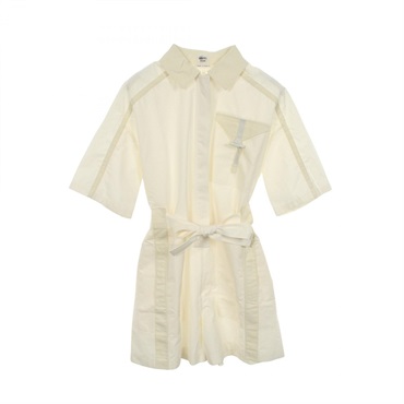 HERMES Jumpsuit All in one cotton White Beige Used Women size 38