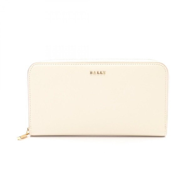 BALLY logo Around long wallet 6237126 leather White Used Women