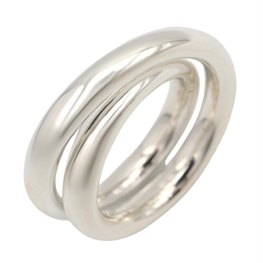 HERMES Vertige Ring Silver925 Used unisex US size 7.25 #55
