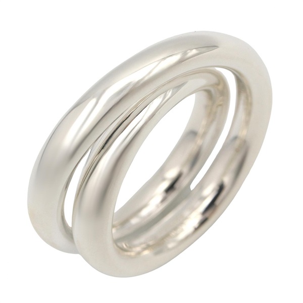 HERMES Vertige Ring Silver925 Used unisex US size 7.25 #55