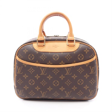 LOUIS VUITTON Trouville Handbag M42228 Monogram canvas leather Brown Used Women