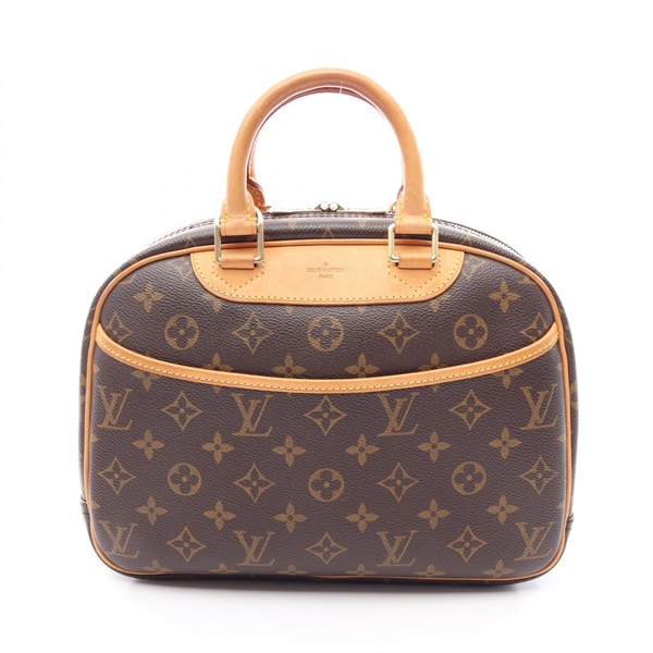LOUIS VUITTON Trouville Handbag M42228 Monogram canvas leather Brown Used Women