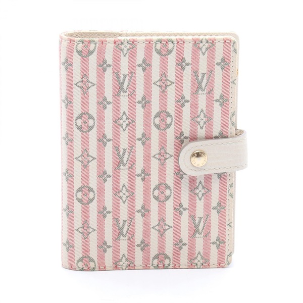 LOUIS VUITTON Agenda PM Notebook cover R20917 Monogram mini Lin croisette pink