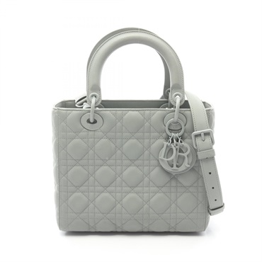Christian Dior LADY DIOR Medium Cannage tote crossbody Handbag leather Green