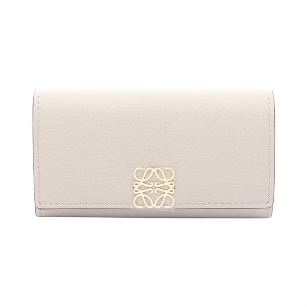 LOEWE Anagram 6 Key case holder C821K92X018389 leather Gray NEW Women
