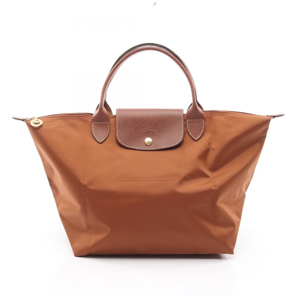 Longchamp Le Pliage Original M Handbag L1623089504 canvas leather Brown NEW