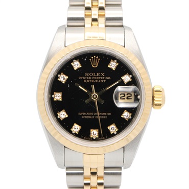 ROLEX Datejust Diamond S series Wrist Watch 69173G Auto winding K18YG SS Used