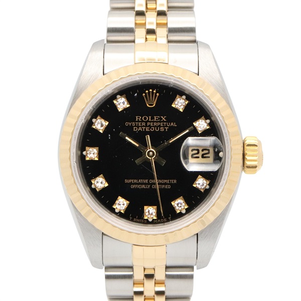 ROLEX Datejust Diamond S series Wrist Watch 69173G Auto winding K18YG SS Used