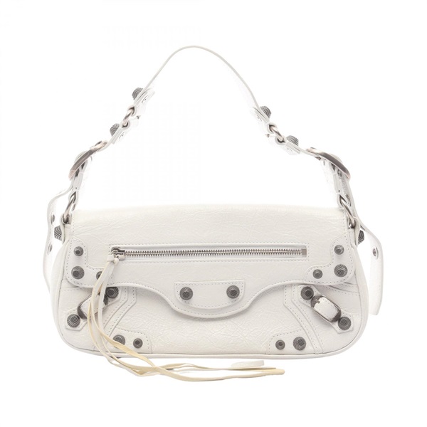 BALENCIAGA Le Cagole Small Sling shoulder Handbag 7716401VG9Y leather White Used