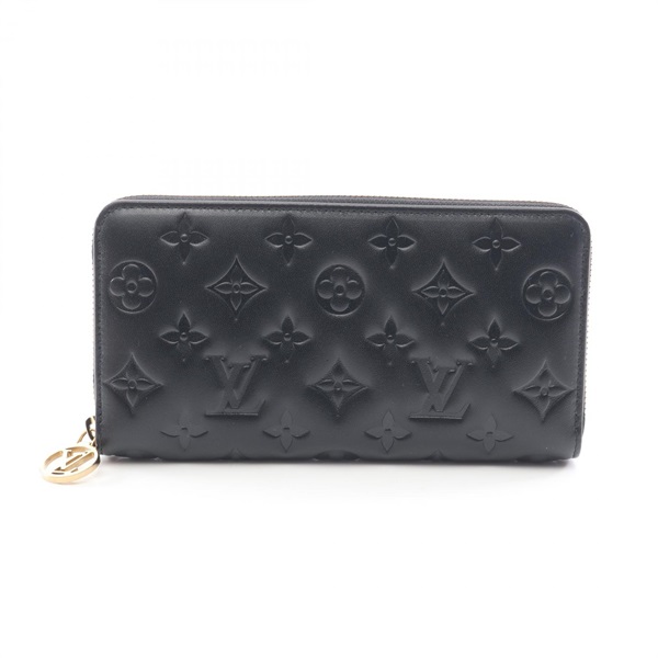 LOUIS VUITTON Zippy Wallet Coussin Monogram Around long wallet purse M81510 noir