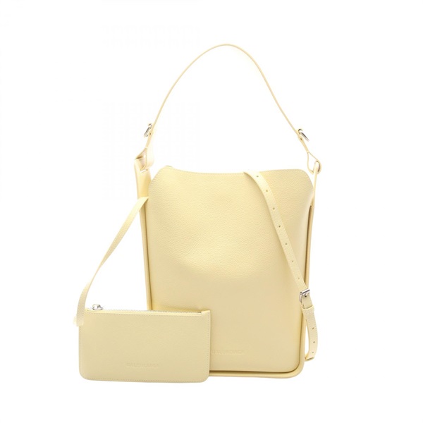 BALENCIAGA North South Shoulder Hand Bag 659920 leather Yellow Used Women