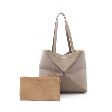 LOEWE Puzzlefold Horizontal Medium Tote Bag A779PEWX043170 leather Beige NEW