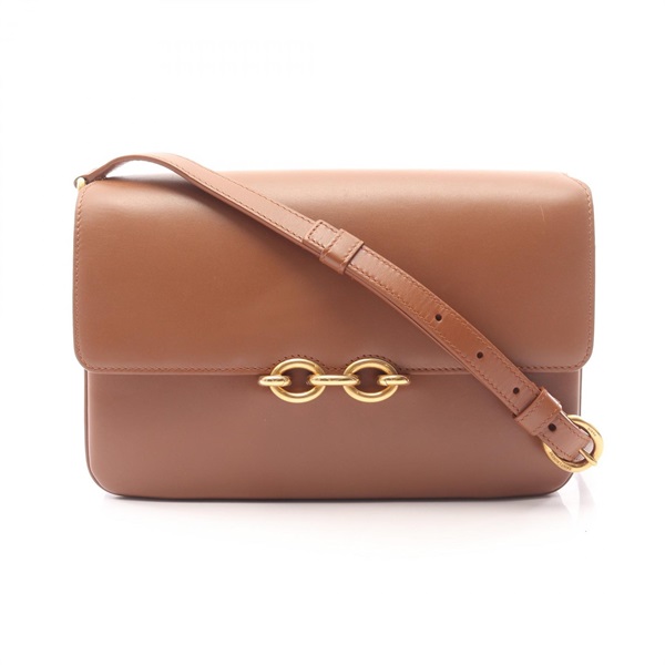 SAINT LAURENT PARIS Maillon Shoulder crossbody Bag 649795 leather Brown Used