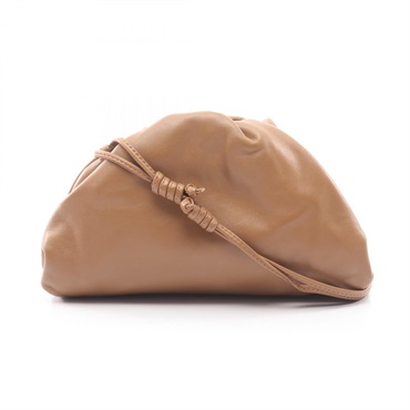 BOTTEGA VENETA Mini the pouch Shoulder crossbody Bag 585852 leather Brown Used