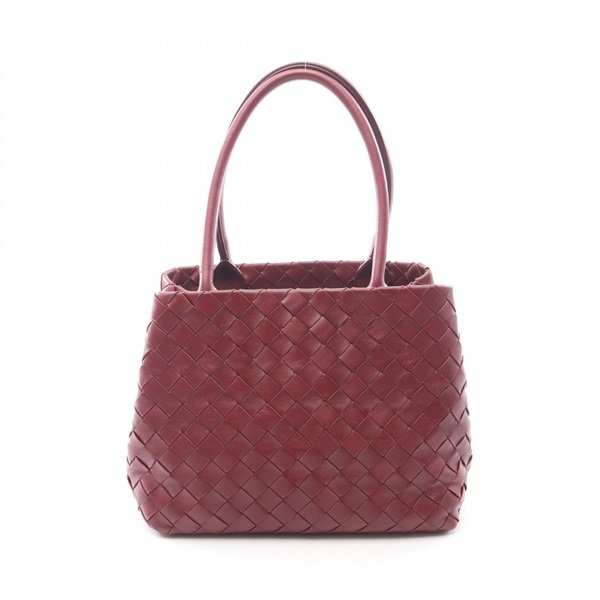 BOTTEGA VENETA Intrecciato tote Handbag 600887 leather Bordeaux Used Women