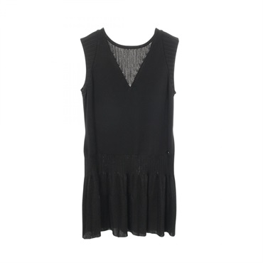 CHANEL COCO Mark Sleevelesss Short Dress #42 P47976K06107 Used Women CC