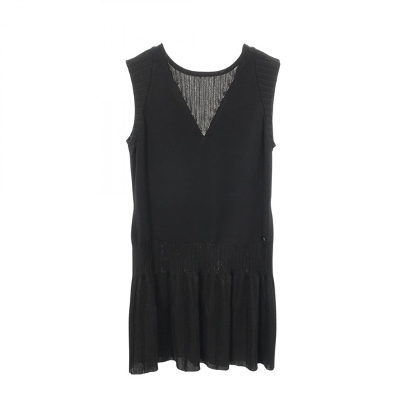 CHANEL COCO Mark Sleevelesss Short Dress #42 P47976K06107 Used Women CC