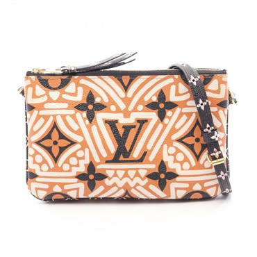 LOUIS VUITTON LV Crafty Double Zip Pochette Shoulder Bag M69488 Monogram Giant