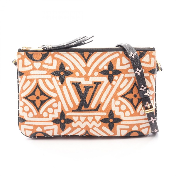 LOUIS VUITTON LV Crafty Double Zip Pochette Shoulder Bag M69488 Monogram Giant