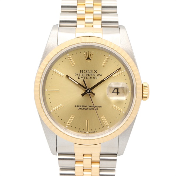 ROLEX Datejust L Wrist Watch 16233 Auto winding 18KYG Stainless Steel Used mens