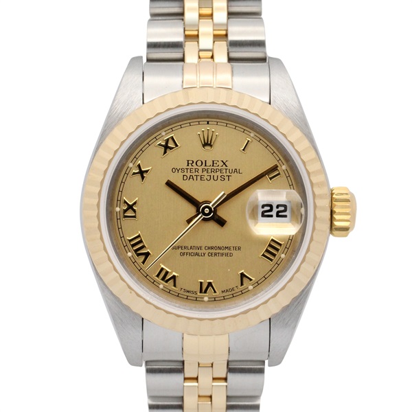 ROLEX Datejust Y Wrist Watch 79173 Automatic K18YG Stainless Steel Used Women
