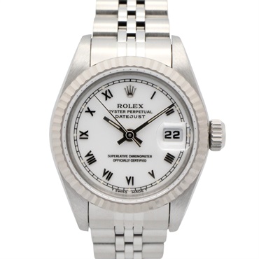 ROLEX Datejust T Wrist Watch 69174 Automatic 18KWG Stainless Steel Used Women