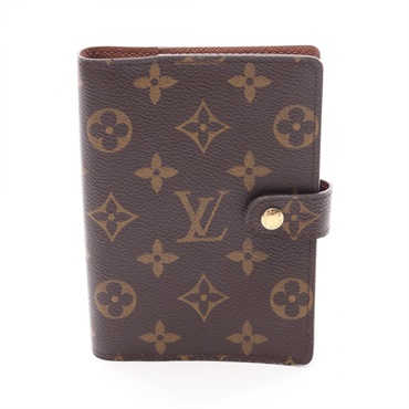 LOUIS VUITTON Agenda PM Notebook cover R20005 Monogram Brown Used Women
