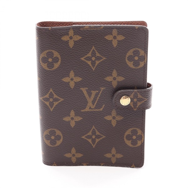 LOUIS VUITTON Agenda PM Notebook cover R20005 Monogram Brown Used Women