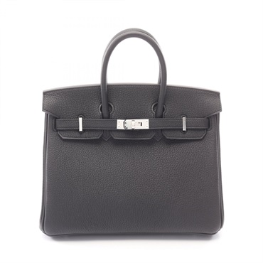 HERMES Birkin 25 Handbag K 041344CK Togo leather Black Used Women SHW