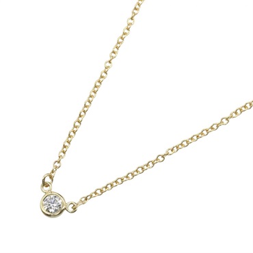 TIFFANY＆CO By the Yard Diamond Necklace Pendant 18KYG Yellow Gold Used Women
