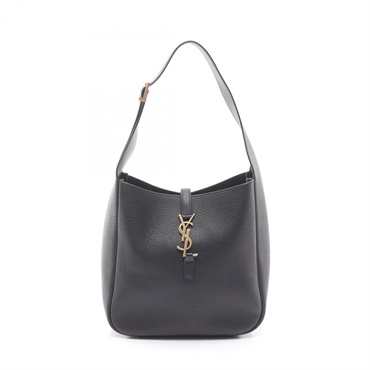 SAINT LAURENT PARIS LE 5 A 7 Shoulder Bag 713938 leather Black Used Women