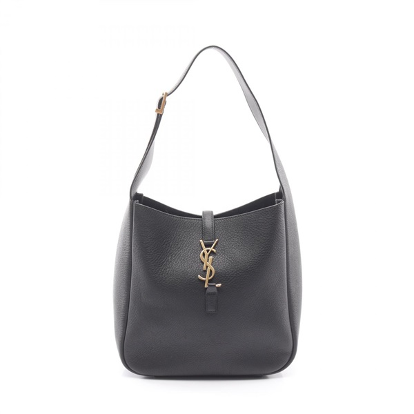 SAINT LAURENT PARIS LE 5 A 7 Shoulder Bag 713938 leather Black Used Women