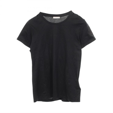 MONCLER logo Short sleeve T-shirt #M E10938086261 cotton Black Used Women
