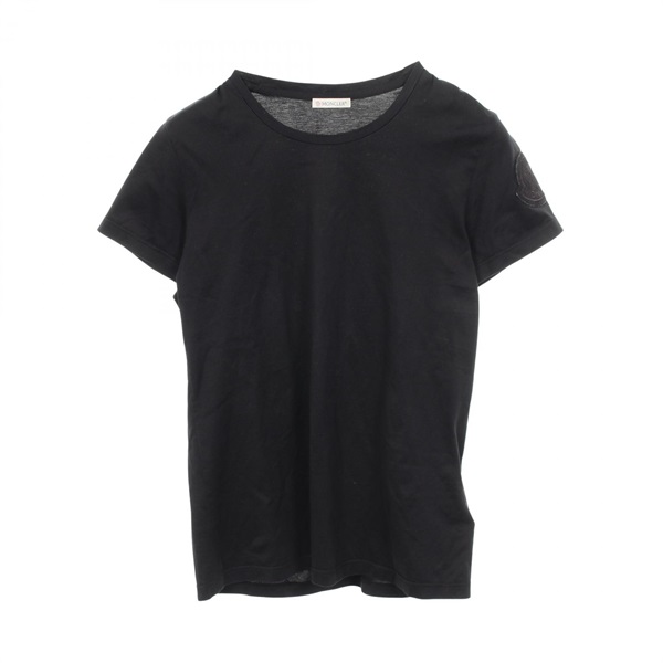 MONCLER logo Short sleeve T-shirt #M E10938086261 cotton Black Used Women