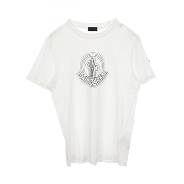 MONCLER logo crew neck Short sleeve T-shirt #M J10918C00028 cotton White Used