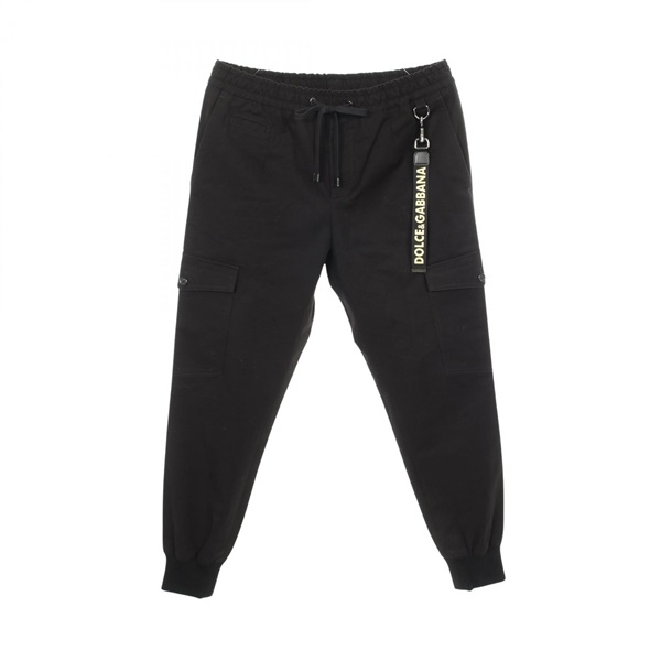 DOLCE & GABBANA cargo pants GY9YET cotton Black #46 Used mens