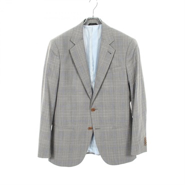 GIORGIO ARMANI SOHO Glen Check tailored jacket 8WGAV007 T02AR wool Gray #48R