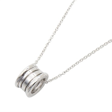 BVLGARI B.zero1 Necklace Pendant 40cm 18KWG White Gold Used Women