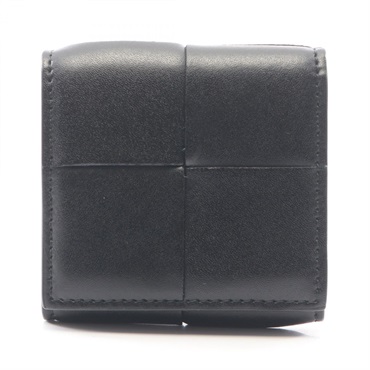 BOTTEGA VENETA Maxi Intrecciato Coin Purse Case 679846 VBWD2 leather Black Used