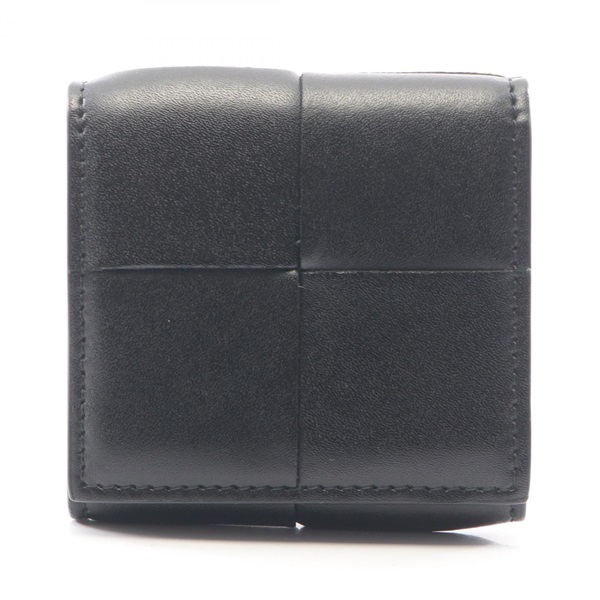 BOTTEGA VENETA Maxi Intrecciato Coin Purse Case 679846 VBWD2 leather Black Used