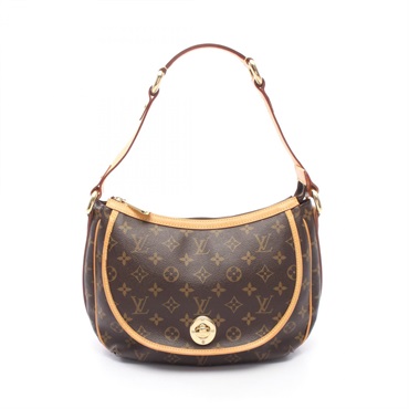 LOUIS VUITTON Tulum PM Shoulder Bag M40076 Monogram leather Brown Used Women