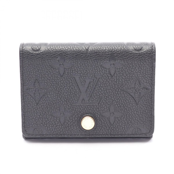 LOUIS VUITTON Enveloppe Carte de Visite Card Case M58456 Monogram Empreinte BK