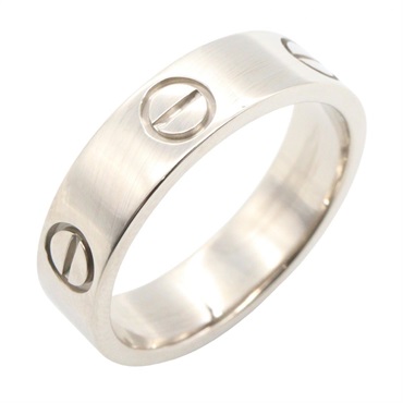 CARTIER Love Ring 18KWG White Gold Used unisex Us size 7.25 #56