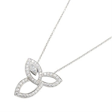 HARRY WINSTON Lily Cluster Diamond Necklace Pendant Pt950 Platinum Used Women