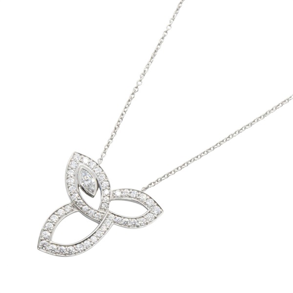 HARRY WINSTON Lily Cluster Diamond Necklace Pendant Pt950 Platinum Used Women