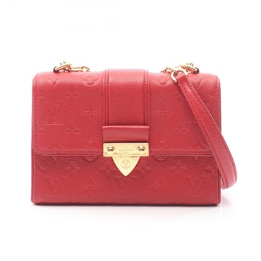 LOUIS VUITTON Saint-Sulpice PM chain Shoulder Bag M43393 Monogram empreinte red